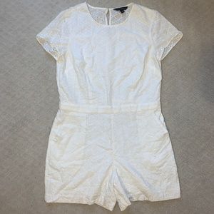 Banana Republic White Romper